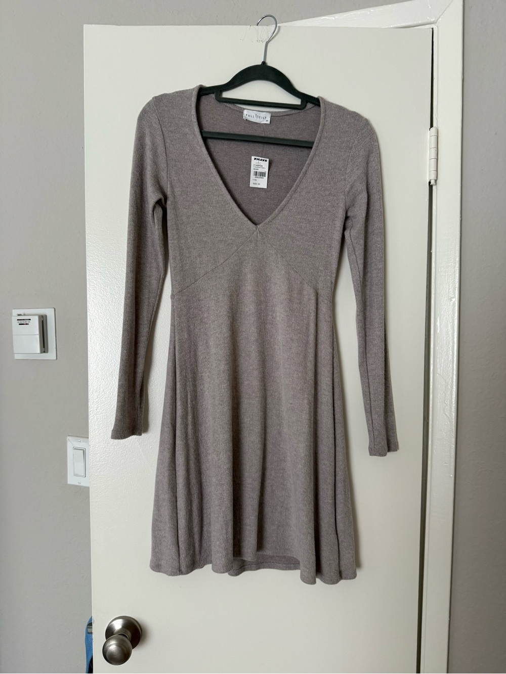 Super Soft Long-Sleeve V-Neck Knit Dress
